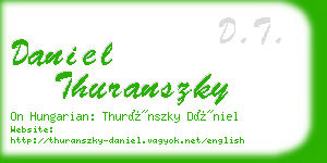 daniel thuranszky business card